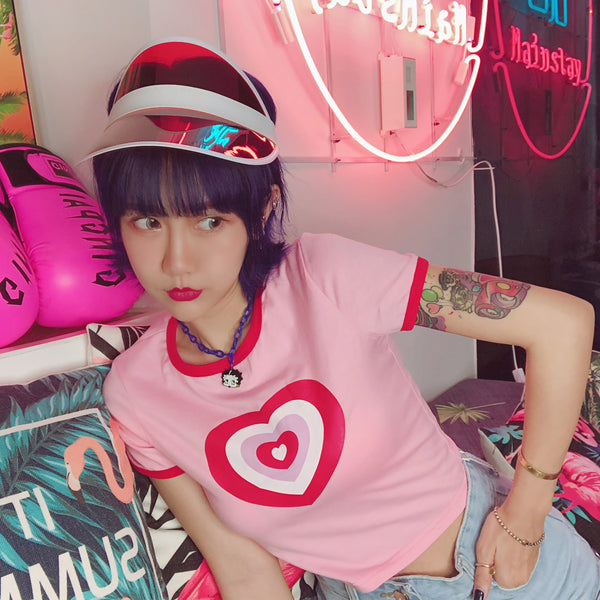 Pink love t-shirt KF90192