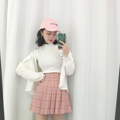 Plaid Pleated Skirt KF40072