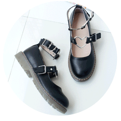 Heart Garter Belt Buckle Shoes KF30020