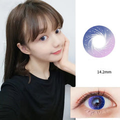 galaxy purple Contact Lenses (Two Pieces)  KF8001