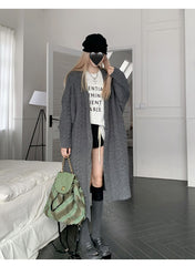 Grey Knit Cardigan  KF83025