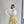 Yellow High Waist Pleated Skirt  KF81051