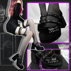 punk high heels  KF83219