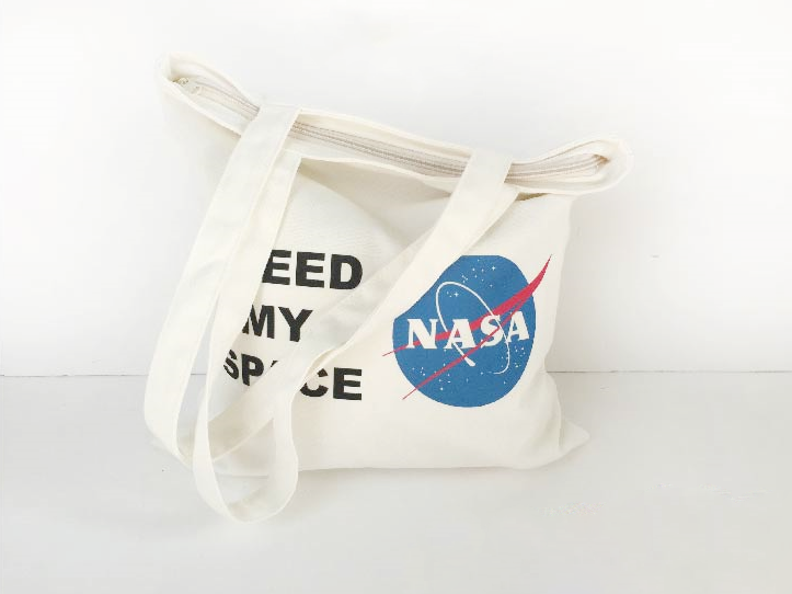 I Need My Space Canvas Tote KF30027