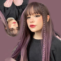 Purple gradient wig KF81446
