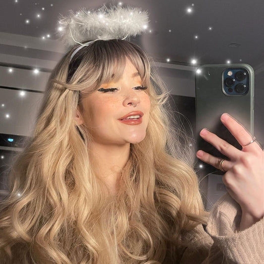 Fashion wave curls wig  KF81150