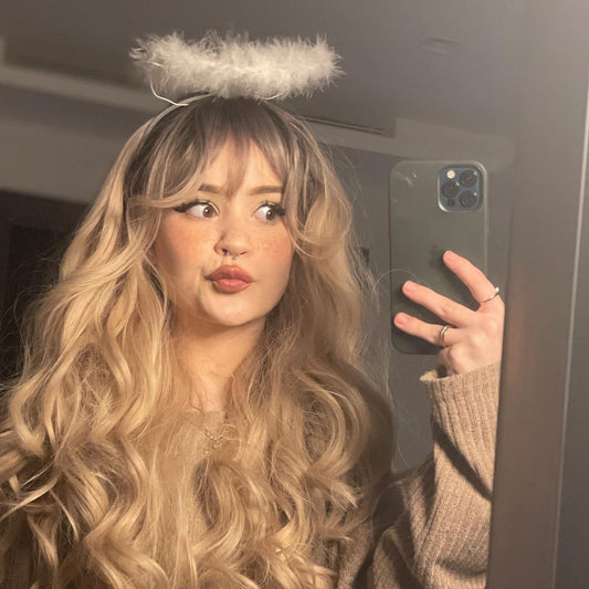 Fashion wave curls wig  KF81150