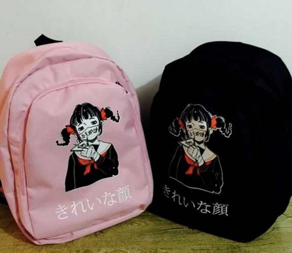 Manga girl backpack