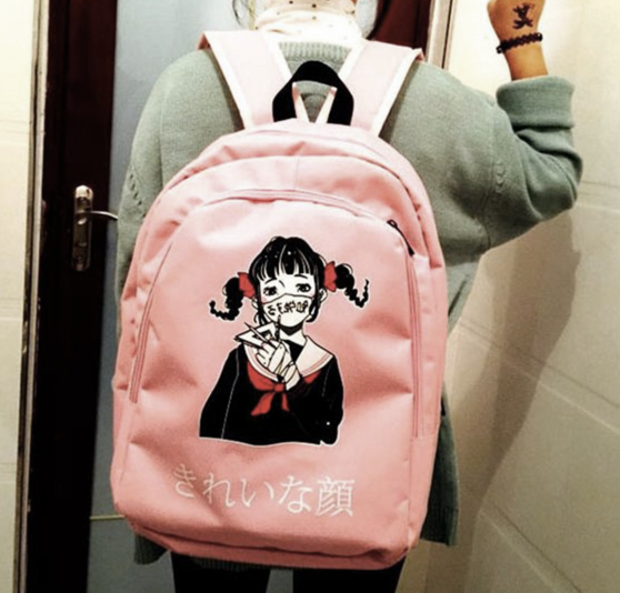 Manga girl backpack