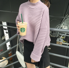 Collared Stripe Sweater KF300115