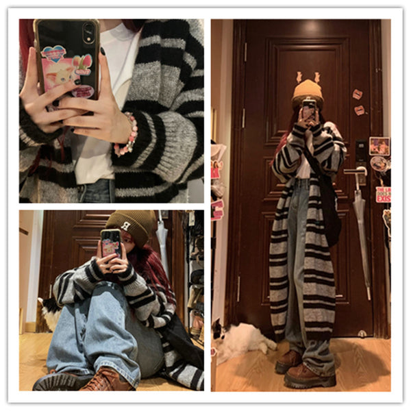 vintage long sweater  KF83026