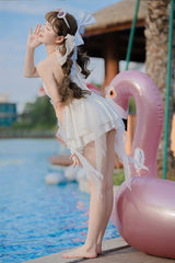 lolita swimsuit dress  KF82671