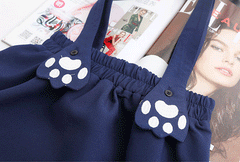 cute Paw Suspender Skirt KF40066