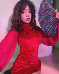 Punk cheongsam KF9385