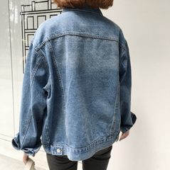 Dark Blue Denim Jacket KF30113
