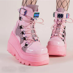 Pink Punk Martin Boots  KF20036