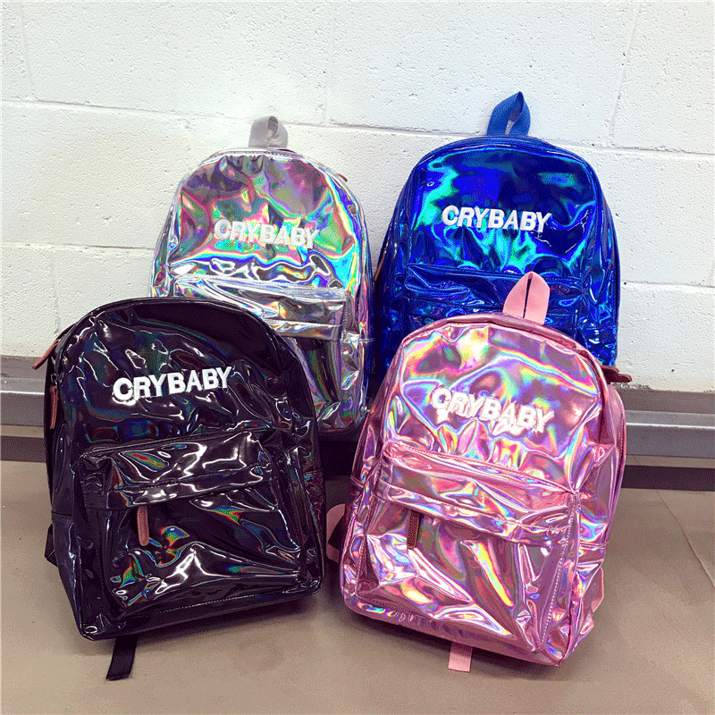 Holographic Crybaby Backpack KF30054