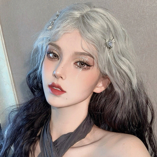 BLACK AND WHITE GRADIENT WIG  KF83342