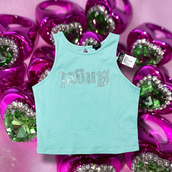 Y2K GIRL MINT GREEN VEST  KF83449