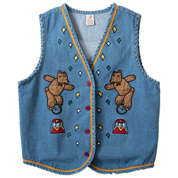 CUTE DENIM VEST KF83448