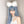 Sky Blue Long Straight Wig  KF82147