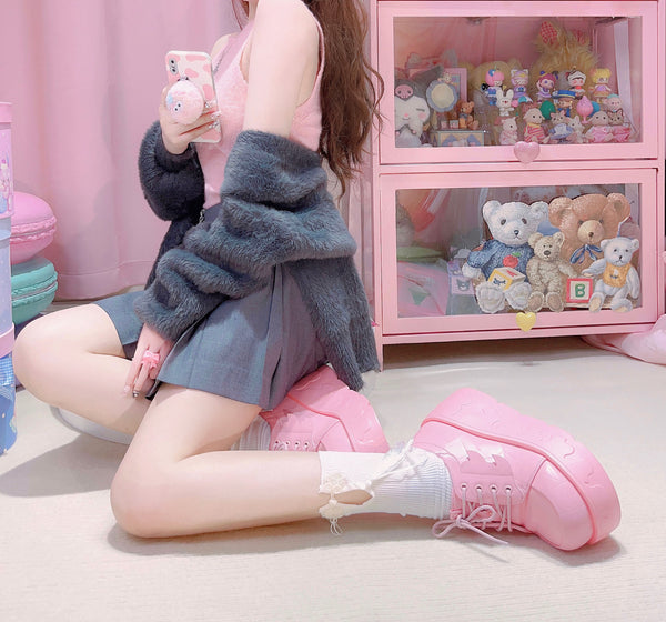 ULZZANG  platform shoes  KF83168