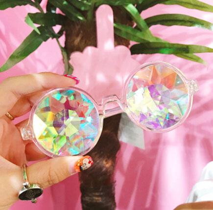 FREE Shipping Vintage Kaleidoscope Illusion Sunglasses  KF2090