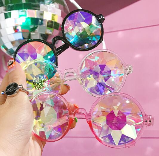 FREE Shipping Vintage Kaleidoscope Illusion Sunglasses  KF2090