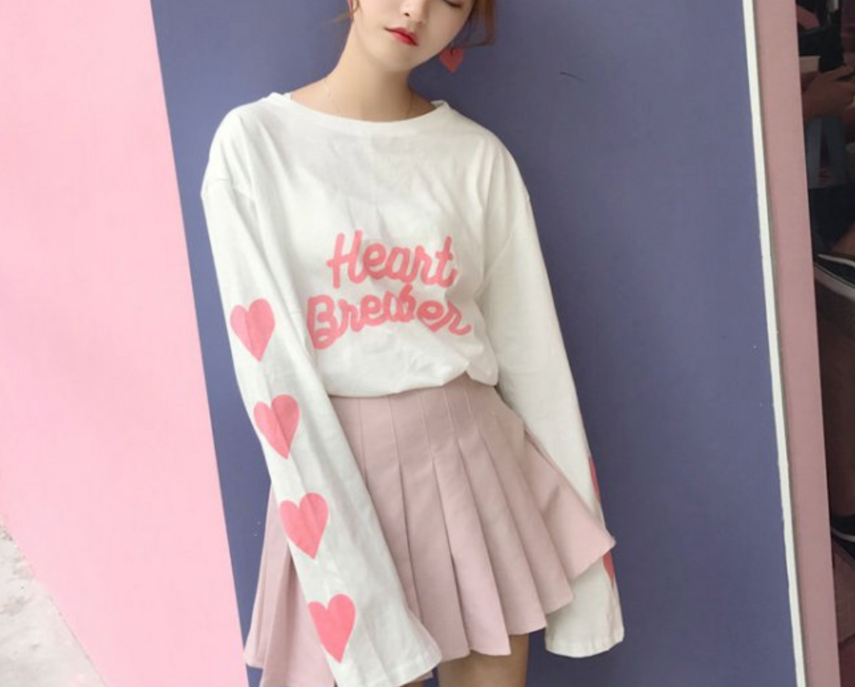 Heart Breaker Heart Sleeve Top