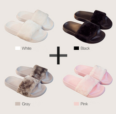 Furry Plush Slipper Sandals KF30016