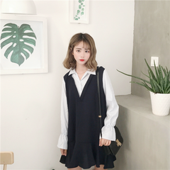 Petal Sleeve V-Neck Dress KF40027