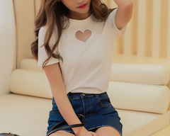Heart Mesh Tee