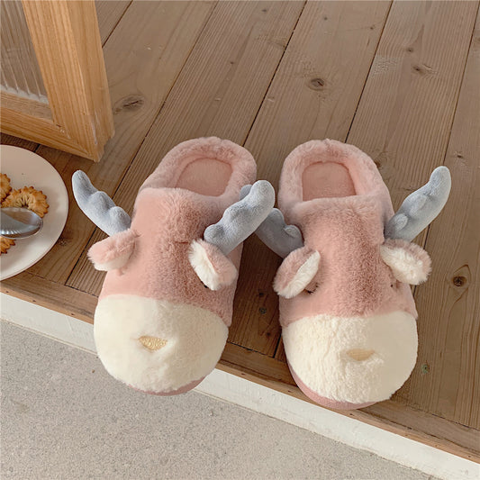 Cute antler slippers KF82508
