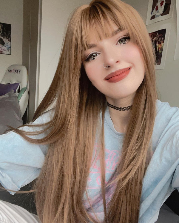 Blond wig KF81025