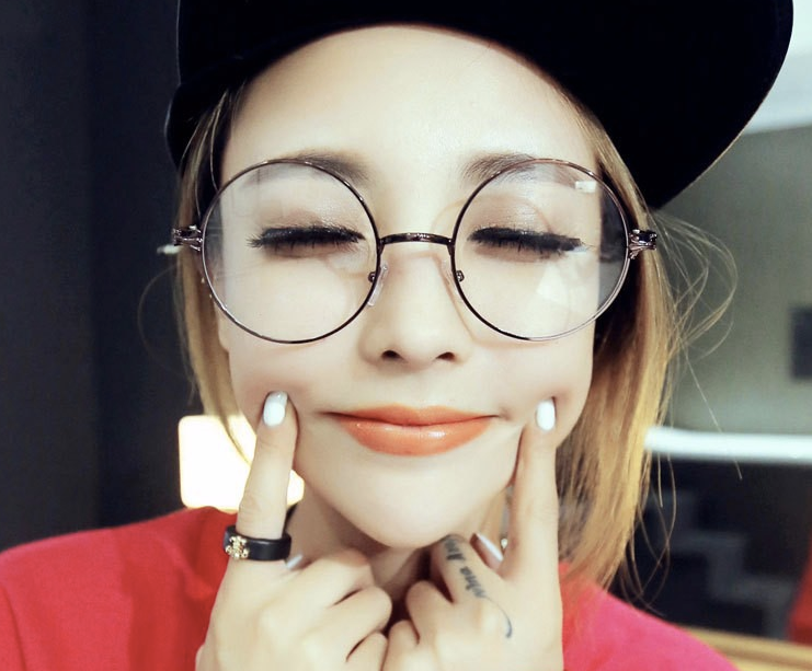 Round online glasses korean