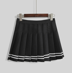 Striped Pleated Skirt KF2014