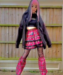 Harajuku Red Plaid Skirt KF81885