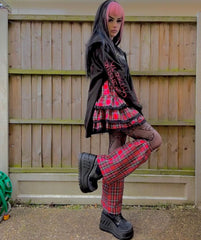 Harajuku Red Plaid Skirt KF81885